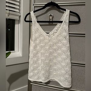 NWOT Vici blu pepper crochet tank